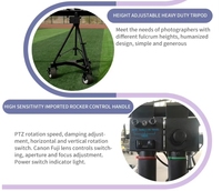 Grue de caméra vidéo professionnelle Jimmy Jib de 10 mètres, robuste, pour tournage et prise de vue