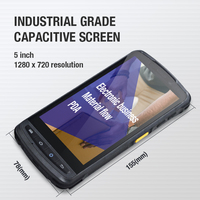Langhuike MT90 - PDA Industrial Resistente con Android 11, Pantalla de 5 Pulgadas, Memoria de 4 GB + 64 GB para Escaneo de Códigos de Barras en Almacenes