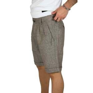 Pantalones cortos Philotinto para hombre 25S22BE color topo, corte regular, ropa informal - Product Image 4