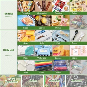 เครื่องห่อ<span class=keywords><strong>ถุง</strong></span>หมอนพลาสติกขนมปังก้อนเล็กบรรจุภัณฑ์<span class=keywords><strong>กล่อง</strong></span>คุกกี้ผักสด - Product Image 6