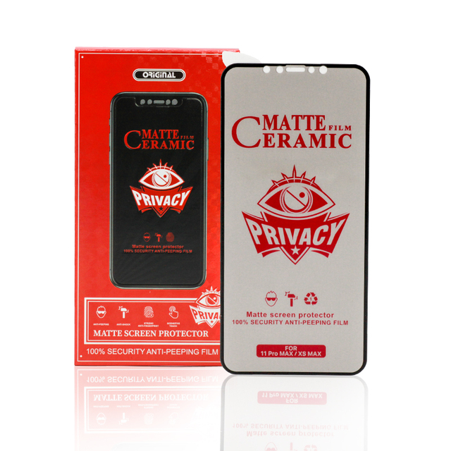 EM Anti-spy 9D Ceramic Nano Hydrogel Film Cell Phone Glass Screen Protector Privacy for iphone 11 12 Pro Max