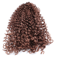 Pour Freetress vague d'eau Crochet tresses Extension de cheveux Magic Curl 18 pouces synthétique crépus profond bouclés tresses