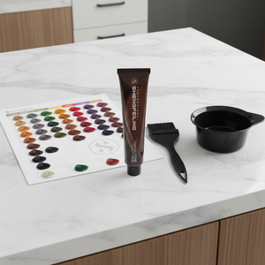 JiaYing Brown Permanent Hair Dye Cream Single Tube Ammonia Free Gray Coverage Long Lasting Salon Professional Hair Color Cream - Product Image 2
