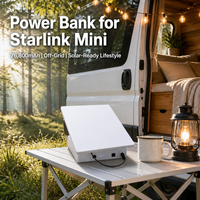 Station d'alimentation pour Starlink Mini, batterie Li-Polymère 76800mAh, Power Bank portable, DC 66W PD66W USB-C, IP65, charge solaire, extérieur