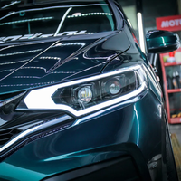 Mise à niveau de Modification de phare de pièces d'auto lampe frontale à LED modifiée DRL Angel Eye pour HONDA Jazz Fit GK5 2014-2020
