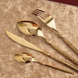 HOT SALE Customized Western Style Luxury 304 Stainless Steel Cutlery Set with High <b>Mirror</b> Polish for Business Gifts - Product Image 5