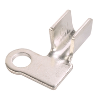 Cosses de câble de type anneau DJ471-8D pour automobile, ZHONGZHI, 35 mm, en laiton, avec placage d'étain brillant, cosses de sertissage en cuivre