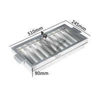 Table de poker YH 40 mm 10 rangées de jetons de poker en titane avec couvercle et serrure de sécurité 510x245x90 mm Combo 3