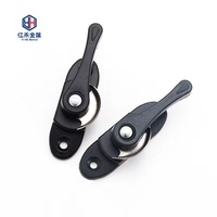 Ensemble de verrouillage de poignée de fenêtre coulissante en plastique moderne serrure de lune pour accessoires de quincaillerie de porte et de fenêtre pour hôtels-vente en gros d'usine