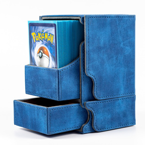 Sanseking watchtower 100 + XL Convertible boong trường hợp 2 ngăn khay xúc xắc phân loại bóng đá Panini thẻ hộp boong hộp - Product Image 6