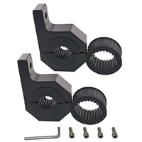2pcs Universal 15-30mm Clamp Bracket Bull Bar Mount Fog Driving Light Spotlight 12V Auto Crash Bar Guard Car Motorcycle
