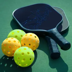 उच्च गुणवत्ता कार्बन फाइबर Pickleball रैकेट डे अचार गेंद चप्पू Padel रैकेट सेट