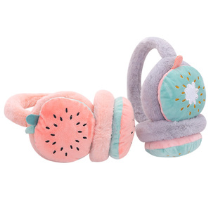 Lindos protectores de orejas de dibujos animados para niños, calentadores de orejas de felpa suave y cálidos, accesorio de invierno cómodo y portátil - Product Image 4
