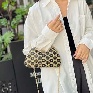 Clutch-Abendtasche für Damen, glitzernde Handtasche mit Strass-Kette für Hochzeit und Party - Product Image 2