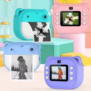 Nouveau modèle mignon Mini caméra thermique Photo papier jouets appareil photo numérique 2.0 pouces enfants caméra d'impression