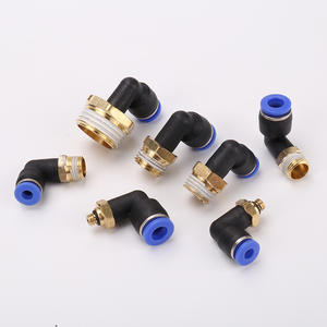 Tuyaux flexibles en cuivre PL, raccords pneumatiques à connexion rapide avec raccords en angle droit en forme de L à 90 degrés, PL4-M5 8-02 12-04 - Product Image 6