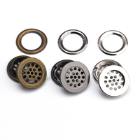 Hongleeda Œillets métalliques durables en maille, plaqués nickel noir et bronze, forme 22x13x6mm pour vêtements