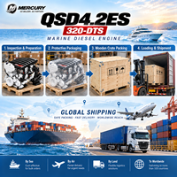 Moteur diesel in-bord 6 cylindres Mercury QSD4.2ES 320-DTS 320 CV homologué marine 3800 tr/min pour groupe motopropulseur de yacht de plaisance