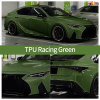 Muestra gratis Ppf película protectora de autocuración para ropa de coche Midnight British Racing Green Wrap Colorshift Green Ppf