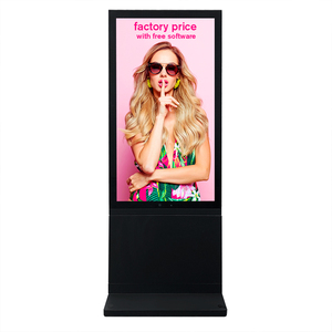 Desain tanpa kipas kaca tahan UV IR tampilan <span class=keywords><strong>digital</strong></span> layar berdiri tahan air papan reklame vertikal iklan <span class=keywords><strong>lcd</strong></span> totem luar ruangan - Product Image 2