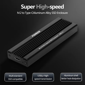 FIDECO Nvme <span class=keywords><strong>M</strong></span>.2 Ngff Pcie Ssd Externer Gehäuse adapter USB 2 in 1 Aluminium legierung Speicher Laptop Lager Aluminiums cheibe CE FCC - Product Image 5