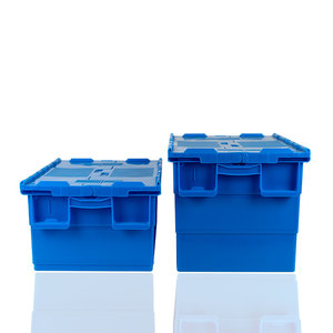 Chất lượng tốt nhất nhiệm vụ nặng nề có thể tái chế nhựa lưu trữ với nắp Tote hộp kèm theo nắp container để bán - Product Image 4