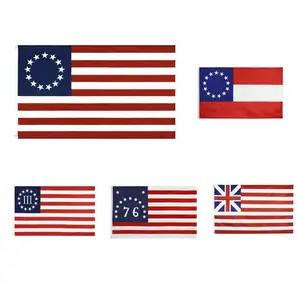 Sẵn sàng để tàu 100% polyester 3X5FT Chứng Khoán 13 ngôi sao thuộc địa Lịch Sử Mỹ Betsy Ross cờ