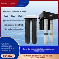 Machine à eau pure Everpure MDRO800/1200/1600, filtre à eau du robinet commercial pour les cafés, double sortie d'eau sur site