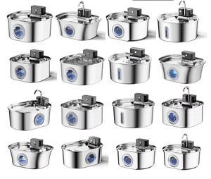 เครื่องให้น้ำแมวไร้สาย <span class=keywords><strong>4000</strong></span> มิลลิแอมป์ เป็นมิตรกับสิ่งแวดล้อม ทนทาน ชาร์จไฟได้ วัสดุสแตนเลส พร้อมเซ็นเซอร์แบตเตอรี่ IPX5 แข็งแรงทนทาน - Product Image 1