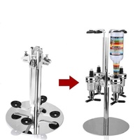 Vente chaude 4 bouteilles rotatives/murales distributeur de vin Machine projet bière/liqueur pompe distributeurs avec support
