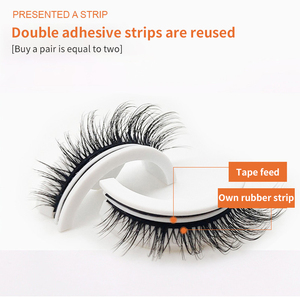 OEM tái sử dụng tự dính lông mi giả 3D Mink lông mi mở rộng lông mi keo miễn phí 3 giây để mặc không có keo cần thiết lông mi - Product Image 3