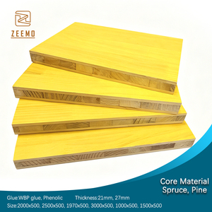 Panneau tri-couche ZEEMO 21/27 mm en pin/épicéa jaune, imperméable, peint, haute résistance et réutilisable pour la construction - Product Image 1