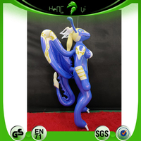 Dragon bleu gonflable debout avec le trou sexy SPH