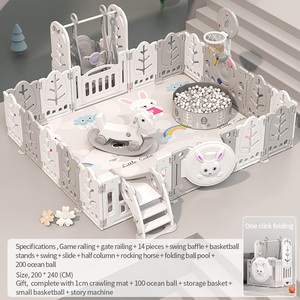 Box per Bambini Moderno in Plastica per Interni, Ecologico in HDPE, Parco Giochi per Neonati da Camera da Letto - Product Image 6