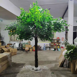 10ft Cao Vườn Trang Trí Đám Cưới Lớn Nhựa Màu Xanh Lá Cây Cây Ficus Cây Giả Cây Lớn Nhân Tạo Banyan Cây Cho Trong Nhà ra - Product Image 3