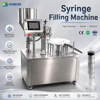 Machine de remplissage et de bouchage de poudre avec pompe à seringue Hebo Factory PLC 10 ml pour cosmétiques liquides
