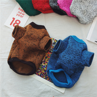Pull chaud tricoté à la main pour animaux de compagnie, veste d'hiver pour chien