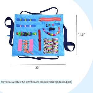 Couverture sensorielle Fidget pour Alzeimers Couverture Fidget pour adultes atteints de démence Couverture sensorielle Jouets pour Alzheimer Anxiété Démence - Product Image 4