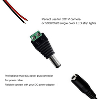 Connecteurs de câbles d'alimentation rapide à basse tension ESann 2 broches mâle/femelle pour bande LED DC - Accessoires