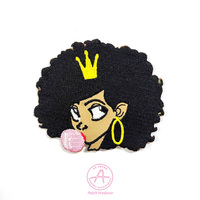 Support thermoscellé Patch de broderie de conception de motif individualisé Patchs en forme de bouteille thermocollants pour la décoration