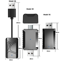 Adaptateur filaire vers sans fil 2 en 1, clé de voiture intelligente, meilleur prix, CarPlay et Android Auto filaires, garantie d'un an
