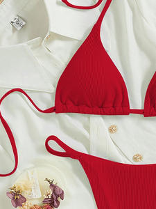 Conjunto de Bikini Sexy de Dos Piezas con Estampado para Mujer, Venta al por Mayor de Fábrica, Traje de Baño con Estampado para la Playa - Product Image 3