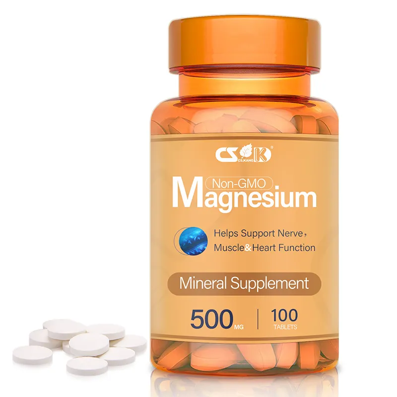 Oem magnezyum takviyesi en iyi yüksek emilim kalsiyum magnezyum ve d vitamini bağışıklık Supportmuscle kurtarma magnezyum tabletleri