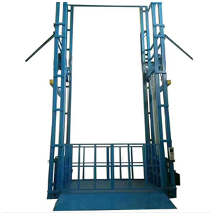 Ucuz fiyat duvara monte endüstriyel ev kargo yük asansörü Platform asansörü depo küçük hidrolik çift kılavuz kargo asansörü - Product Image 3