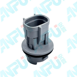 T10 Bulb <b>Socket</b> W5WT10 Gray Plastic 81615-12590 For Toyota License Plate <b>Light</b> Connector - Product Image 3