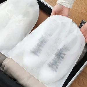 Recycling-Regal Reisetasche aus vliesstoff-Seilband Zahnbandbeutel weiß Anti-Gelb für Sonnenunterhaltung Schuhe