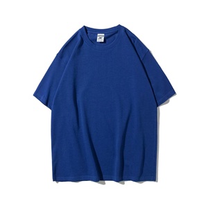 T-shirt personnalisé 280G en coton épais 100% OEM ODM, coupe oversize unisexe, col rond, manches courtes, vierge, avec logo - Product Image 2