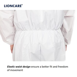 Chất Lượng Cao Không Dệt Dùng Một Lần Hazmat Phù Hợp Với Nặng Hóa Chất Phun An Toàn Coverall Loại 5/6 Dùng Một Lần Bảo Vệ Coverall - Product Image 3