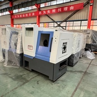 Tour CNC horizontal multifonctionnel compact H32 à broche unique, lit plat, usage moyen, avec rail de guidage linéaire, automatique