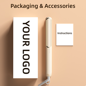 Lisseur électrique à plaques en titane noir 470 degrés avec affichage LED de la température et chauffage rapide pour usage domestique et camping-car - Product Image 6